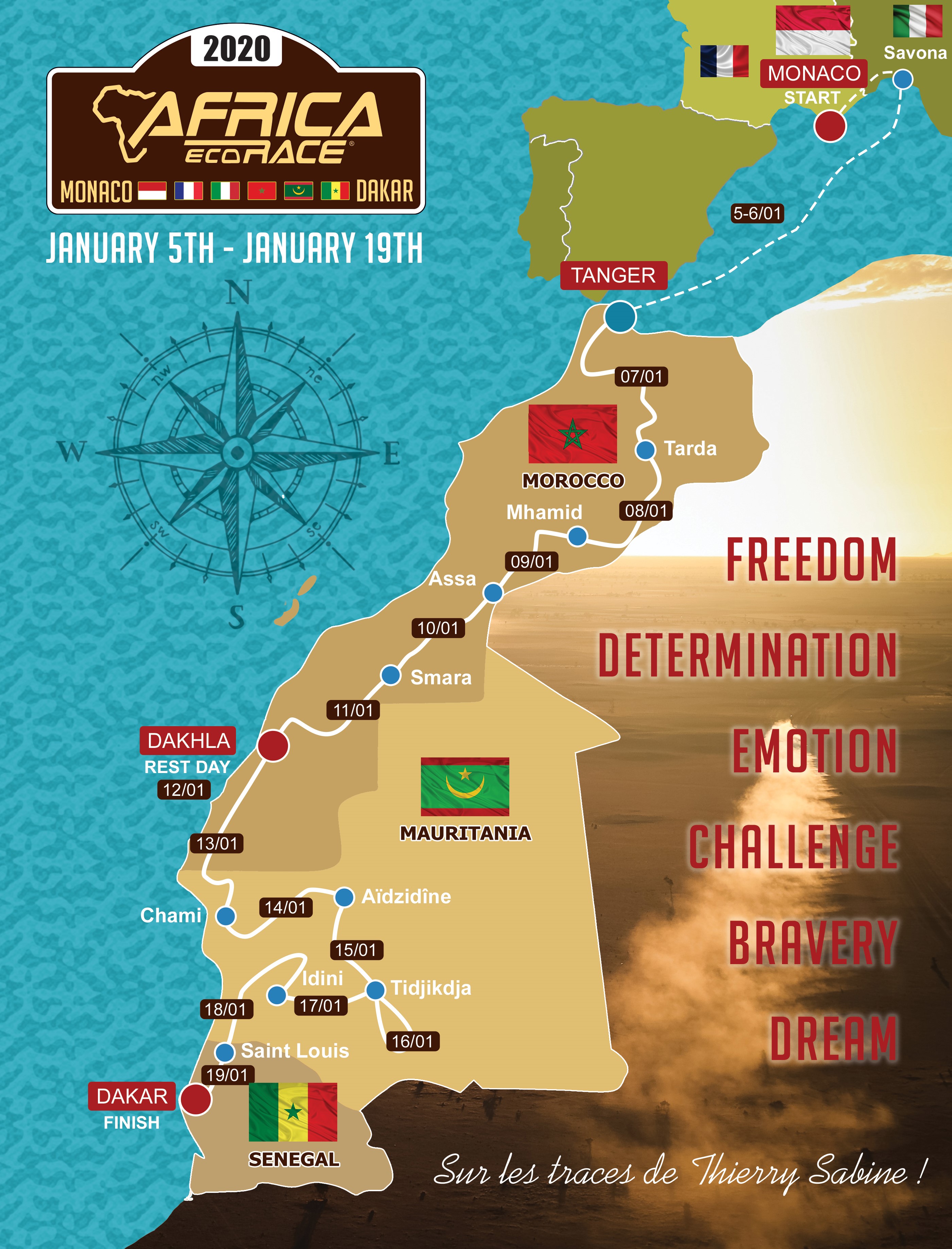 DU NOUVEAU SUR LE PARCOURS Africa Eco Race